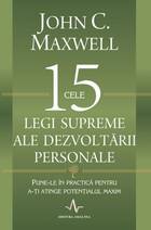 Detaliile cărții „Cele 15 legi supreme ale dezvoltării personale“.