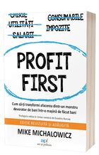Explicații detaliate carte „Profit first“.