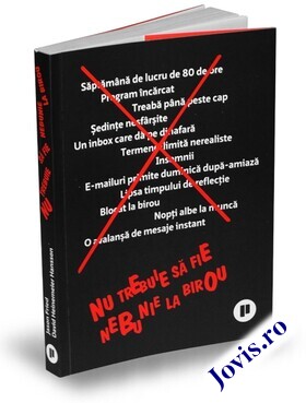 Coperta cărții: Nu trebuie să fie nebunie la birou de la editura Publica.