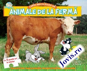 Coperta cărții: Animale de la fermă. Cartea mea cu puzzle-uri. de la editura Corint Junior.