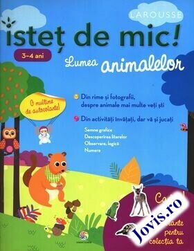Coperta cărții: Isteț de mic. Lumea animalelor pentru 3-4 ani. Caiet de activități de la editura Corint Junior.