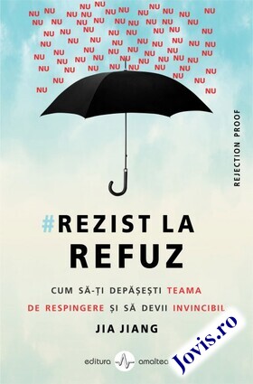 Coperta cărții: Rezist la refuz – Cum să-ți depășești teama de respingere și să devii invincibil de la editura Amaltea.