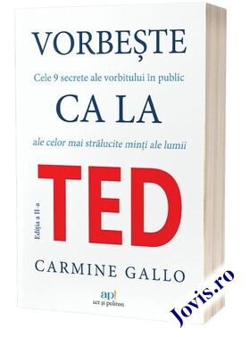 Link detaliere a cărții „Vorbește ca la TED“.