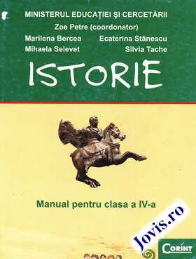 Coperta cărții: Istorie - Zoe Petre - Manual pentru clasa a IV-a. de la editura Corint.