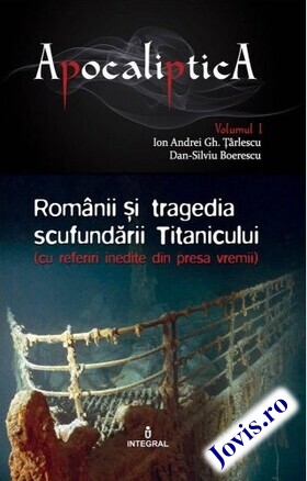 Coperta cărții: Românii și tragedia scufundării Titanicului de la editura Integral.