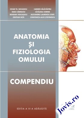 Coperta cărții: Anatomia și fiziologia omului. Compendiu de la editura Corint.