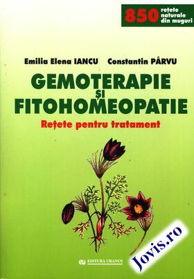 Coperta cărții: Gemoterapie și fitohomeopatie – Rețete pentru tratament de la editura Uranus.