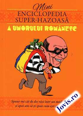 Coperta cărții: Mini-enciclopedia umorului românesc de la editura Ganesha.
