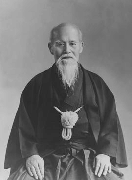 Morihei Ueshiba.